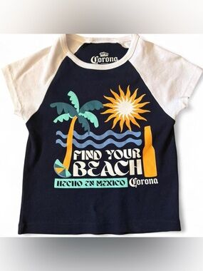 Corona "Find Your Beach" Raglan Tee - “Baby” tee